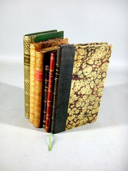null 119 [Revolution]. Set of 6 books bound in half leather with ornate spines -...