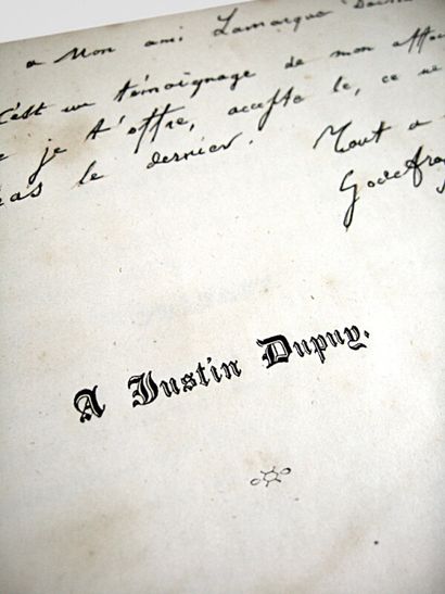 null * 267. HUGON (Godefroy). Fleurs des pauvres. Bordeaux, J. Dupuy, 1849. (bound...