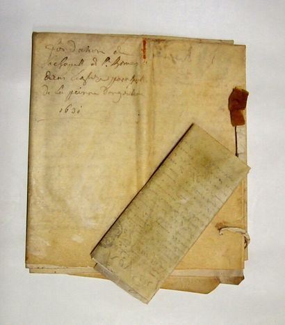 null * 223. [Angouleme Manuscript]. Manuscript on vellum recording the foundation...