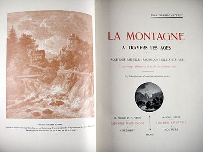 null 172. GRAND-CARTERET (John). La Montagne à travers les âges. Grenoble, H. Falque...