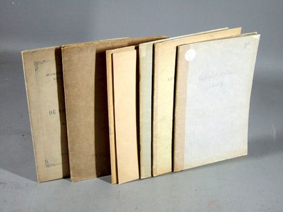 null * 319. [Lot-et-Garonne]. Set of 8 bound booklets on the history of towns or...