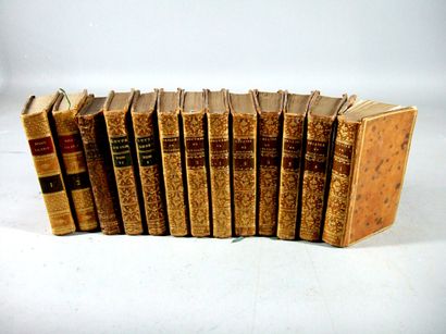 null 117. Small format bindings]. Set of 6 works in 13 volumes - GRESSET. Works of...