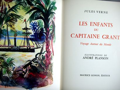 null * 160. VERNE (Jules). Voyages extraordinaires illustrés par les peintres. Paris,...