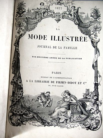 null * 99. [Mode]. La Mode illustrée. Paris, Firmin-Didot, 1877-1885. 8 vols. half...