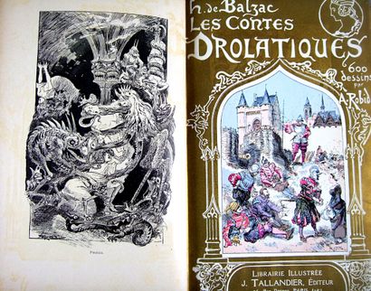 null * 156. ROBIDA (Albert, ill.) & BALZAC (Honoré de). Les contes drôlatiques. Paris,...