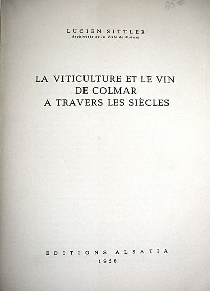 null 206 [Wine / oenology]. Set of 3 books on wine:

- HARAUCOURT (Edmond). The museum...