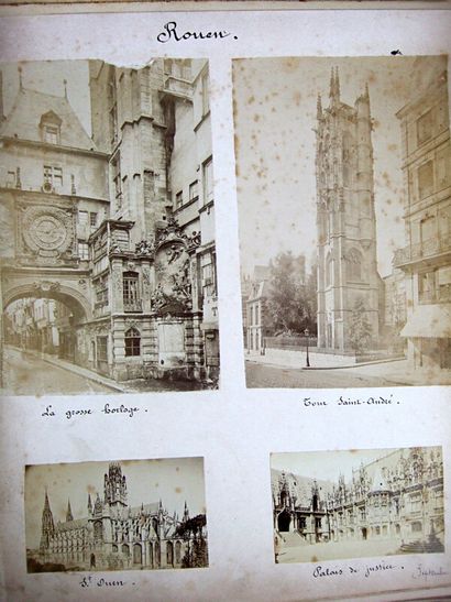 null * 208. Photo album North of France and Belgium, 1881-1899. Album of 48 albumen...