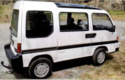  SUBARU Vanille type E12 4WD du 12/07/1994, 
microspace 4X4 de couleur blanc ivoire,6...