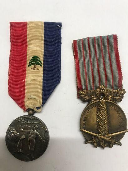 null ETRANGER :

2 - Liban : Médaille de l'état du Grand Liban - Commémorative 1...