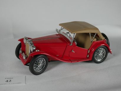 null 1948 mgtc roadster - brand Franklin Mint Precision Models - scale 1/24