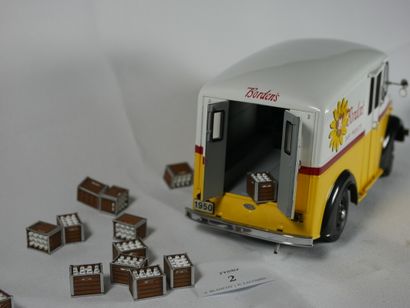 null 1950 Borden milk truck - marque The danbury mint - échelle 1/24