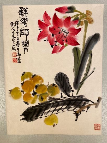 null Fleurs et fruits jaune

encre sur papier

43 x 32,5 cm