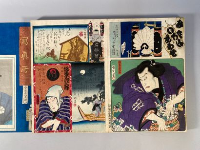 null Album d'estampes, comprenant : 

- Tsukioka Yoshitoshi (1839 -1892)

 - 49 oban...