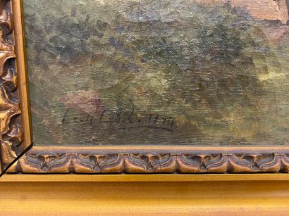 null Paysage 

huile sur toile

portant une signature en bas à gauche Louis Cabié...