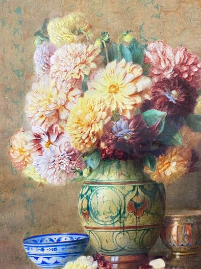 null ROSENSTOCK Isidore (1880-1956)

Nature morte au bouquet de fleurs, 

aquarelle...