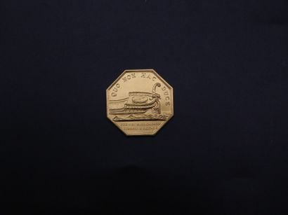null Jeton en or jaune de la Chambre de Commerce de Bordeaux, 1952. 

26.79 g