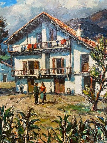 null JIVA (1907-1974), Robert William JIVANOVITCH,

Maison basque animé à Ascain

huile...