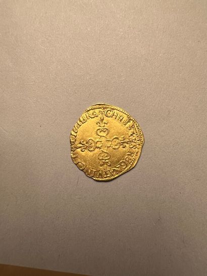 Ecu d'or d'Henri III, 1578 K (Bordeaux) TTB...