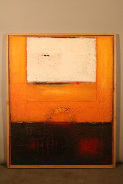 null FALY

Abstraction en orange, blanc et rouge

huile sur toile signée en bas à...