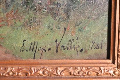 null VALLÉE Étienne Maxime (act.1873-1881)

Paysage animé

Huile sur toile signée...