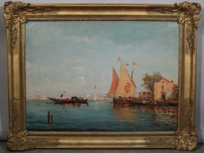 null Ecole vénitienne du XIXe siècle

Bord de Venise

Huile sur toile 

68 x 92 ...