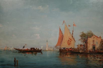 null Ecole vénitienne du XIXe siècle

Bord de Venise

Huile sur toile 

68 x 92 ...