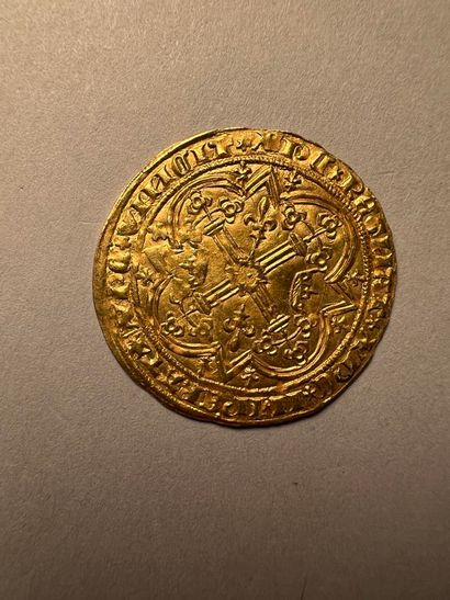 null Écu d'or de Charles V (1364-80), Franc à pied, bel état - 3,80 g - diamètre...