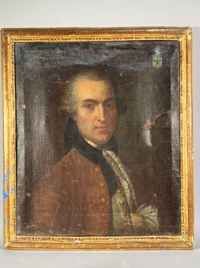 null Ecole Française du XVIIIe siècle,

Portrait de Charles du SOUCHET de MACQUEVILLE,

huile...