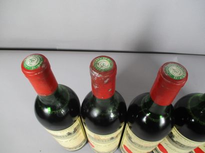 null 6bllesCh. DE CLOTTE haute épaule, étiquettes salesBordeaux Supérieur1970