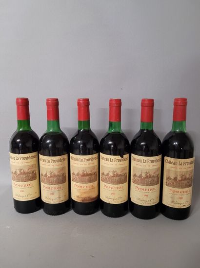 null 11 blles Ch. LA PROVIDENCE Pomerol 1981 - bas goulot