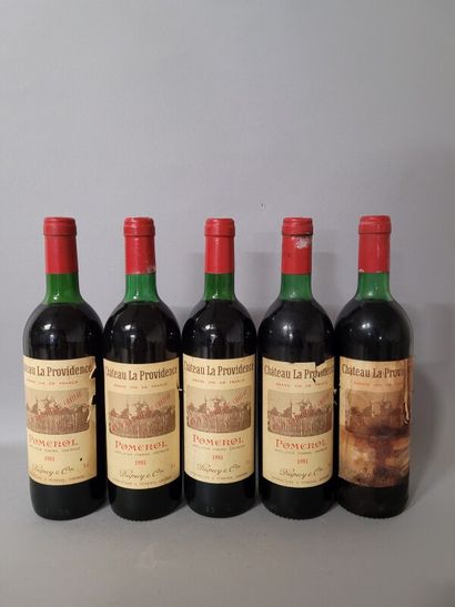 null 11 blles Ch. LA PROVIDENCE Pomerol 1981 - bas goulot