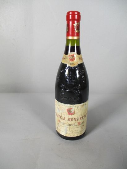 null 1 blle Ch. MONT-REDON Chateauneuf-du-Pape 1995 - étiquette abîmée