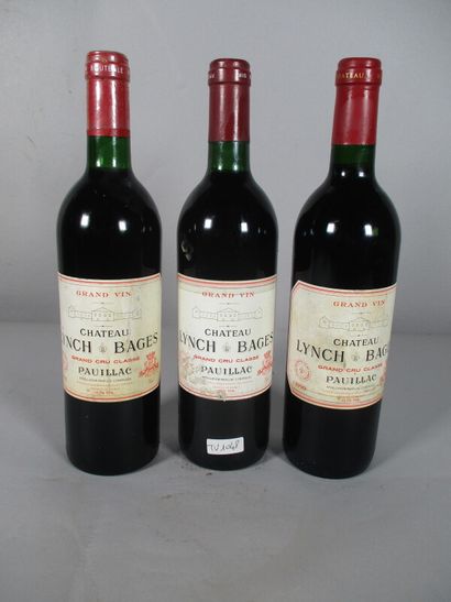 null 3 blles Ch. LYNCH-BAGES Pauillac 1990