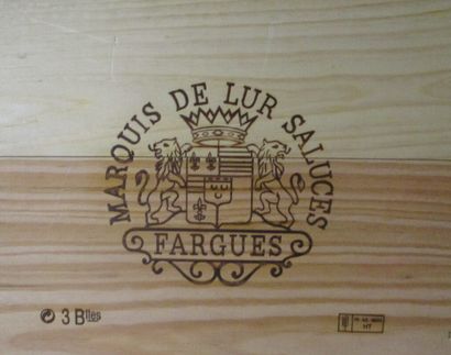 null 3 blles Ch. FARGUES Sauternes 2015