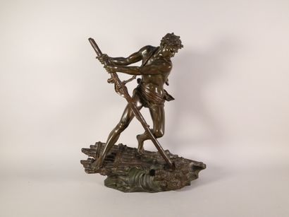 null DROUOT Edouard (1859-1945)

Le radeau,

bronze, 

signé 

H. 48 cm - L. 43,5...