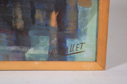 null Robert VALLET (1907-1993)

Reflets dans le dock 

Huile sur carton signée en...