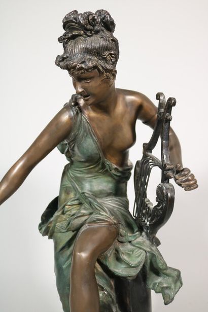 null Albert-Ernest CARRIER-BELLEUSE (1824-1887) d'après 

Mélodie

Sujet en bronze...