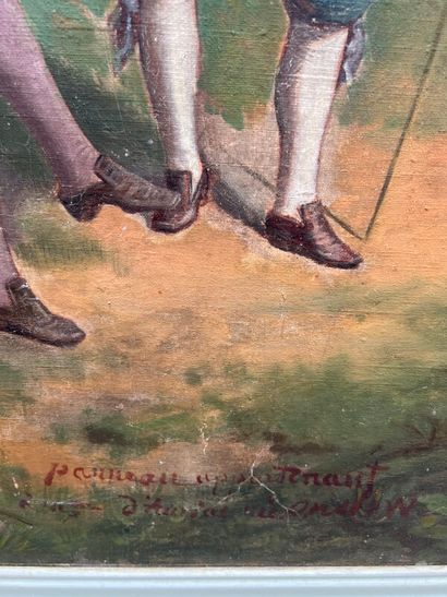 null ONSLOW Edouard (1820-1904)

"Conversation en bord de riviére"

huile sur toile

Signé...