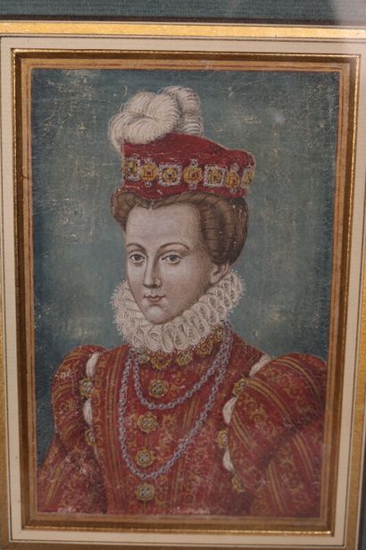 null Charles IX et son épouse Elisabeth d'Autriche

Paire d'huiles sur papier 

16...