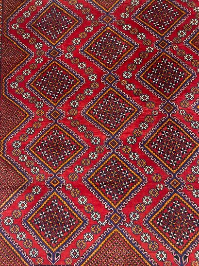 null Iran, Tapis rectangulaire en laine fait à la main - 210 x 170 cm (petits tr...