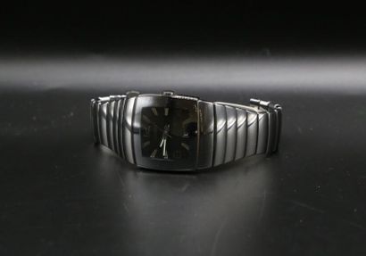 null RADO, modèle Diastar, montre bracelet d'homme en acier, cadran rectangulaire...