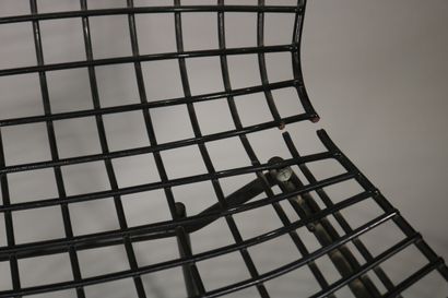 null Harry BERTOIA (1915-1978), 

Suite de cinq chaises modèle Wire en maille de...