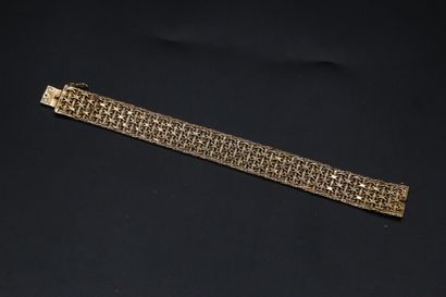 null Bracelet ruban en or jaune 750 millièmes maille stylisée 

32.58 g / Long. 18...