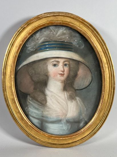null Ecole française du XIXème

"Femme au chapeau"

Pastel en médaillon

39 x 31...