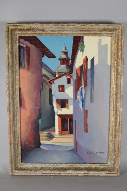 null Pedro GARCIA DE DIEGO (1904-1969)

Vue d'une ruelle

Huile sur toile signée...
