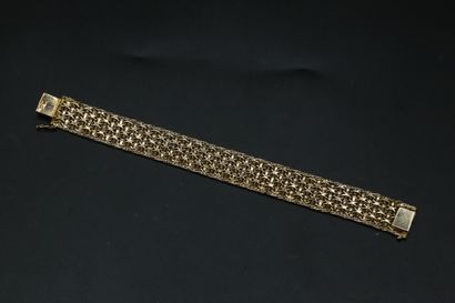 null Bracelet ruban en or jaune 750 millièmes maille stylisée 

32.58 g / Long. 18...