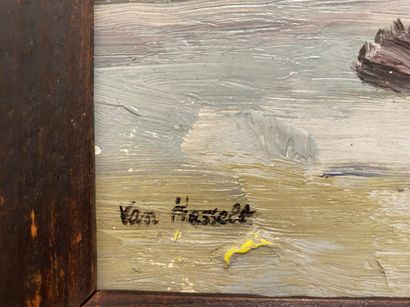 null Willem VAN HASSELT (1882-1963)

Paysage à la barque

huile sur carton

signée...