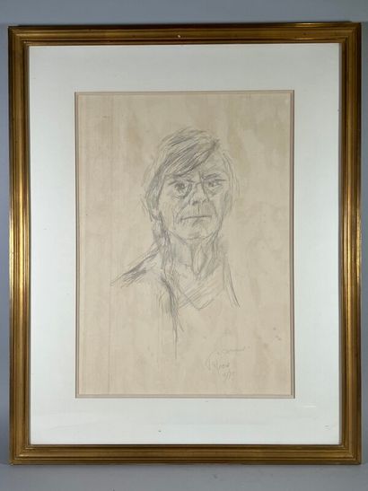 null TAL-COAT Pierre (1905-1985)

"Autoportrait"

Crayon

signée en bas à droite

51,5...