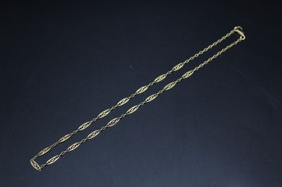 null Chain in yellow gold 750 thousandths filigree, 6.58 g / L. 45 cm