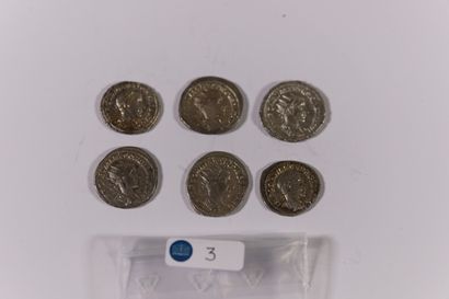 null Gordien III (238-244), Antoniniens, 6 exemplaires

TTB/Sup
